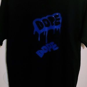 Black and blue t shirt